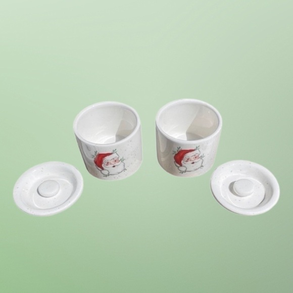 Santa salt & pepper cellars set - Picture 3 of 15